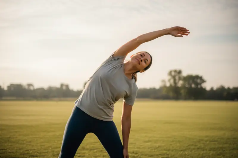 Persona realizando movimiento funcional mejorado gracias a tratamiento de fisioterapia para el dolor crónico