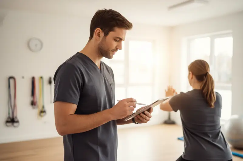 Valoración de fisioterapia basada en el modelo biopsicosocial para abordar el dolor crónico.